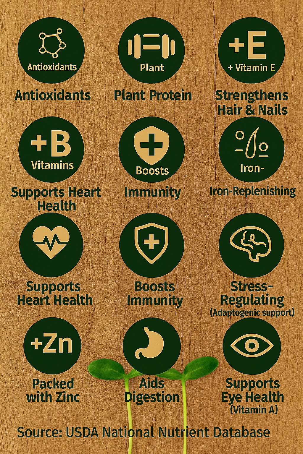 Sunflower Microgreens Nutritional Comparison